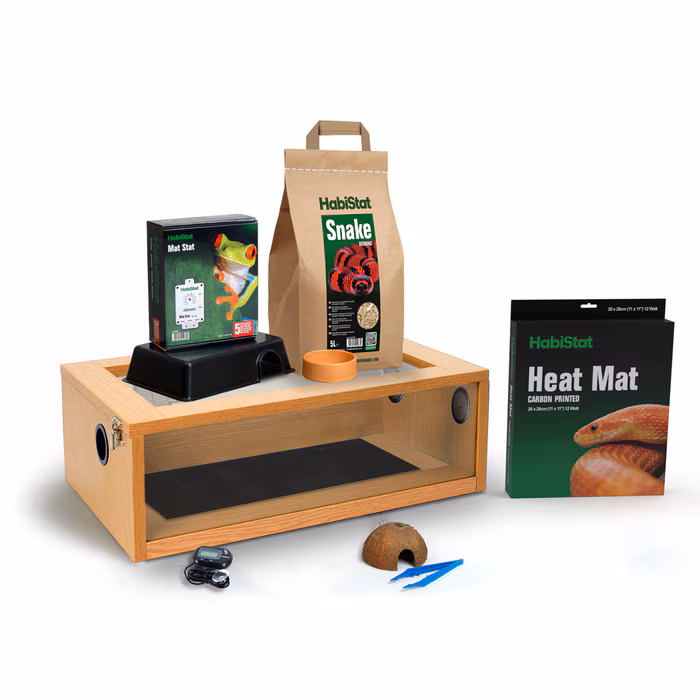 HabiStat snake starter kit with vivarium, heat mat and supplies